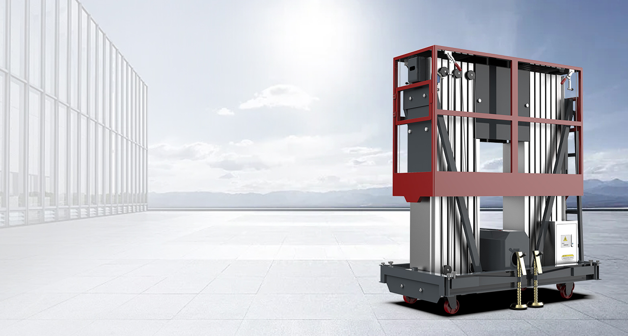 低配雙柱移動(dòng)鋁合金平臺(tái)YZ-DS(旋腿式)