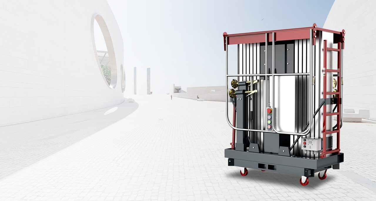 高配雙柱移動(dòng)鋁合金平臺(tái)YZ-GS(旋腿式)